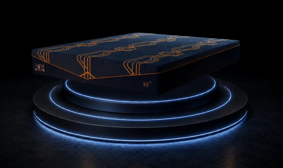 S3 Hybrid™ yatak, ışıklı sahne üzerinde